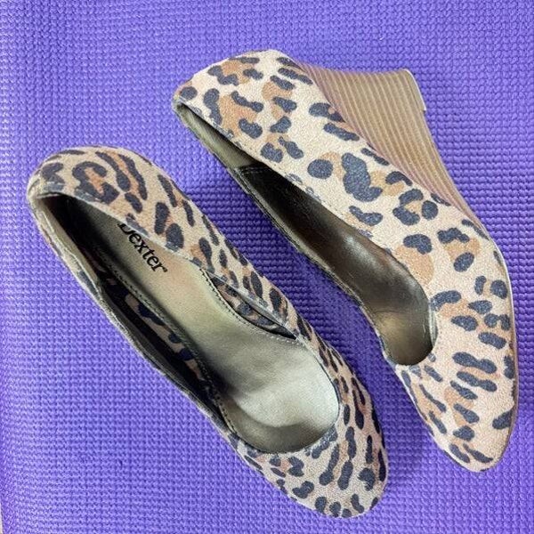 Leopard Wedge Size 8