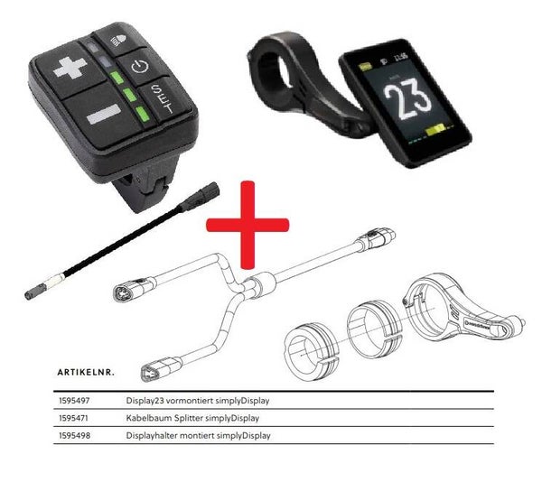 Bediening  MMI23 Simply-Remote Z20 en Z20-S neodrives display set