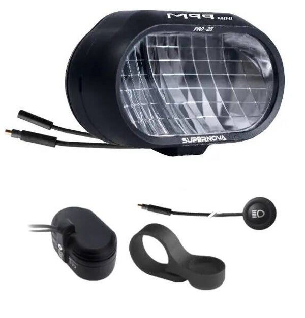 SUPERNOVA M99 Mini Pro 25 100/110mm koplamp met grootlicht