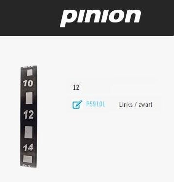 Pinion getallenring 12 links