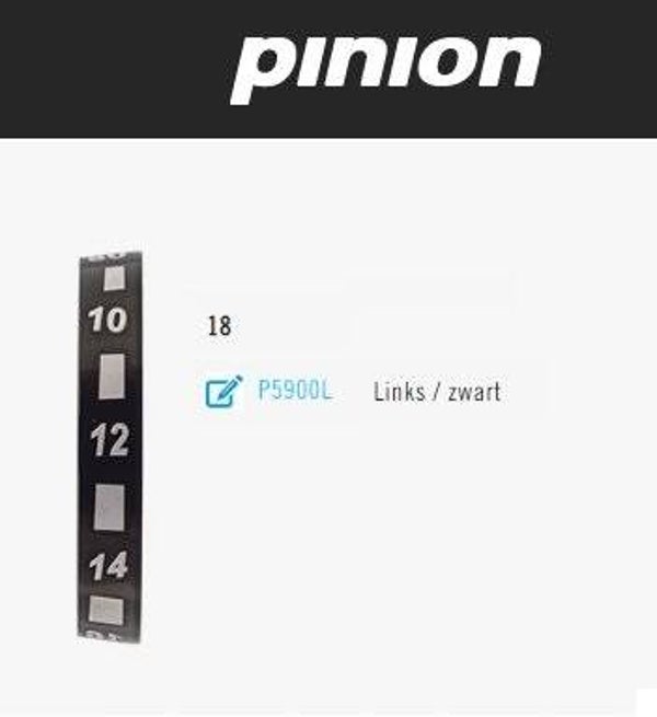 Pinion getallenring 18 links