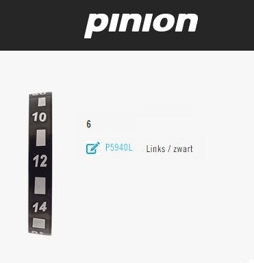 Pinion getallenring 6 links