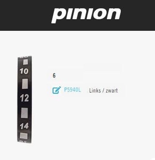 Pinion getallenring 6 links