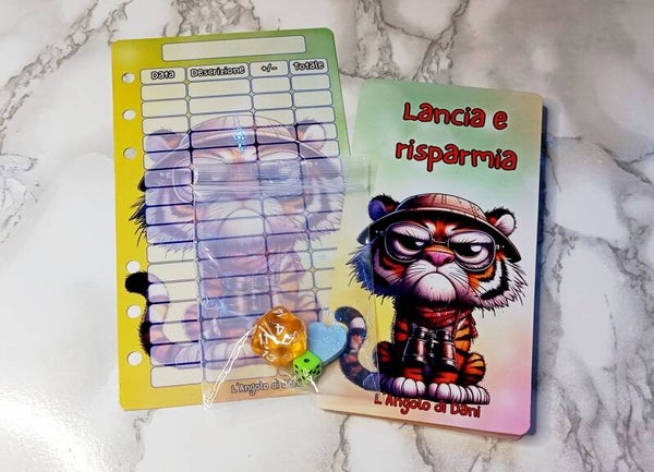 🎲🐯 Set “Lancia e Risparmia” – Formato A6