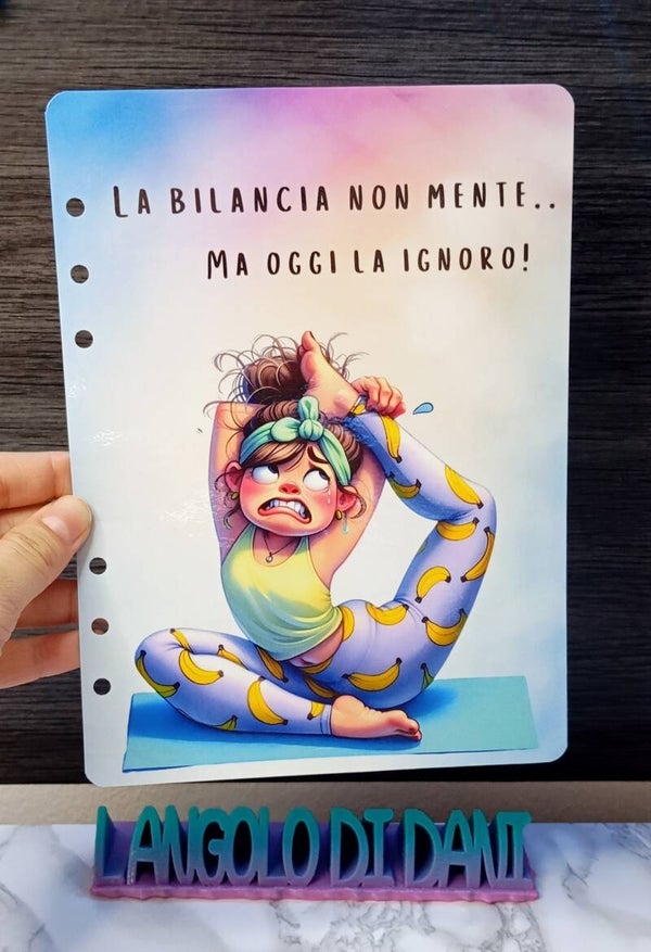 Copertina e tracker peso A5