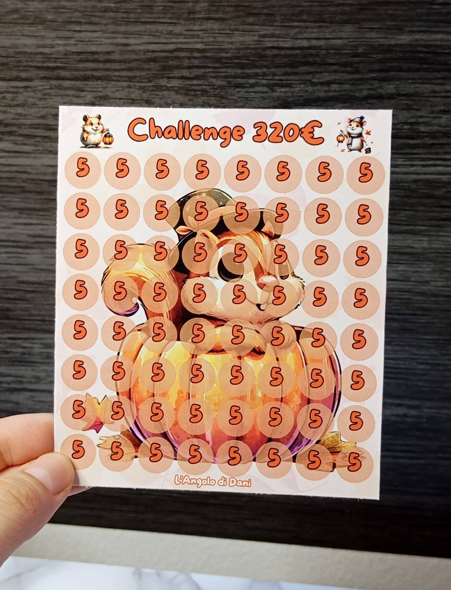 Challenge Adesive per il salvadanaio