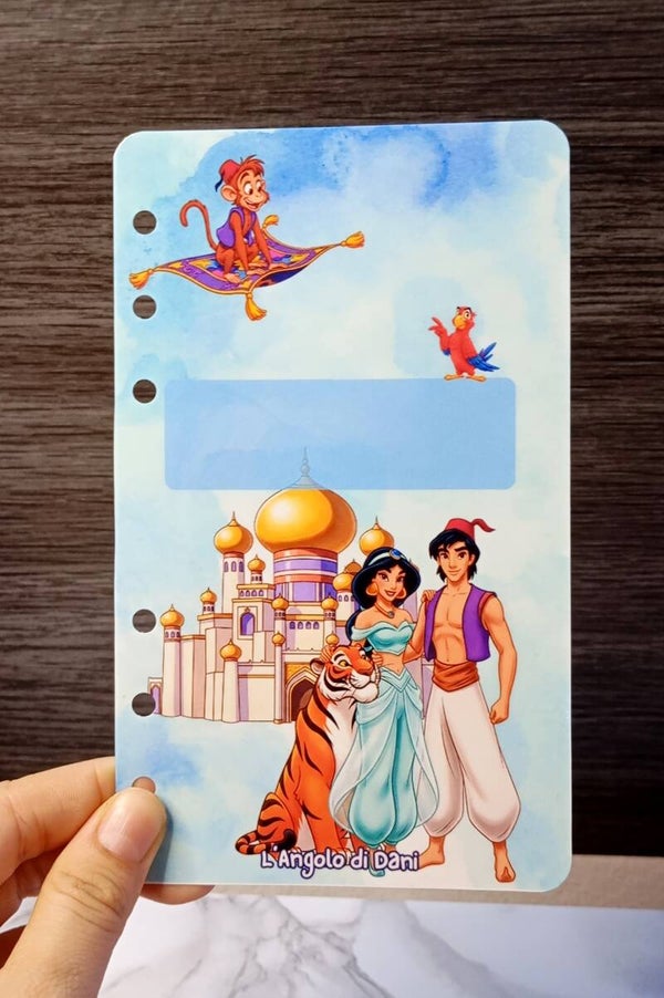 🧞‍♂️ Copertina Tema Aladdin – Formato A6