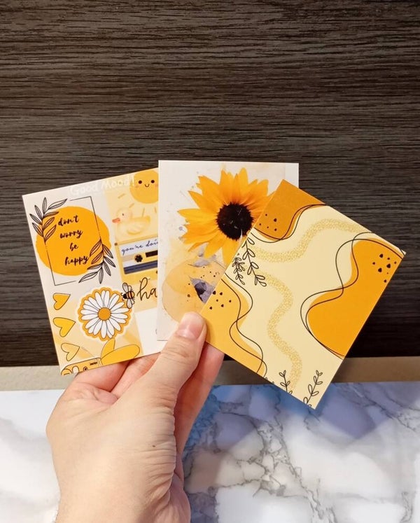 🌻 Cartoncini Decorativi Plastificati per Agenda / Binder