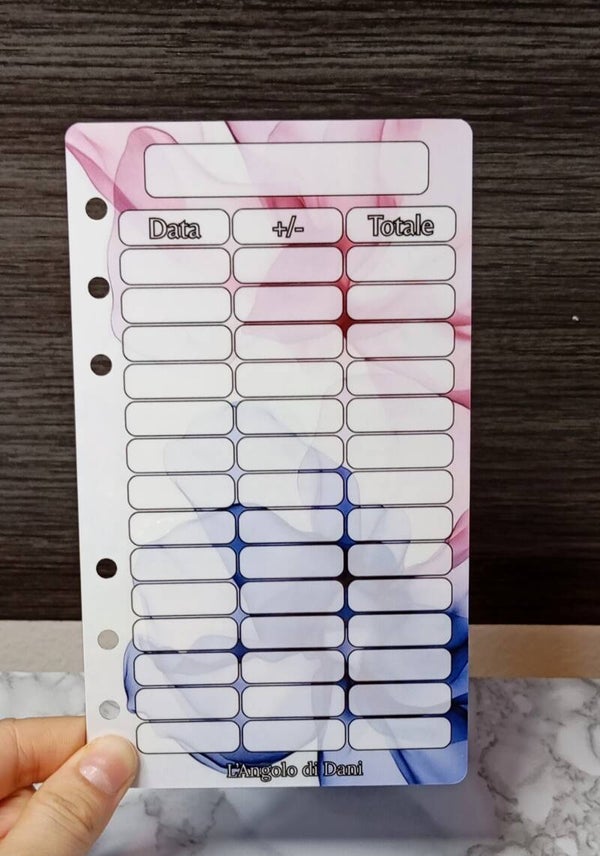 Budget Sheet A6 Dual Bloom