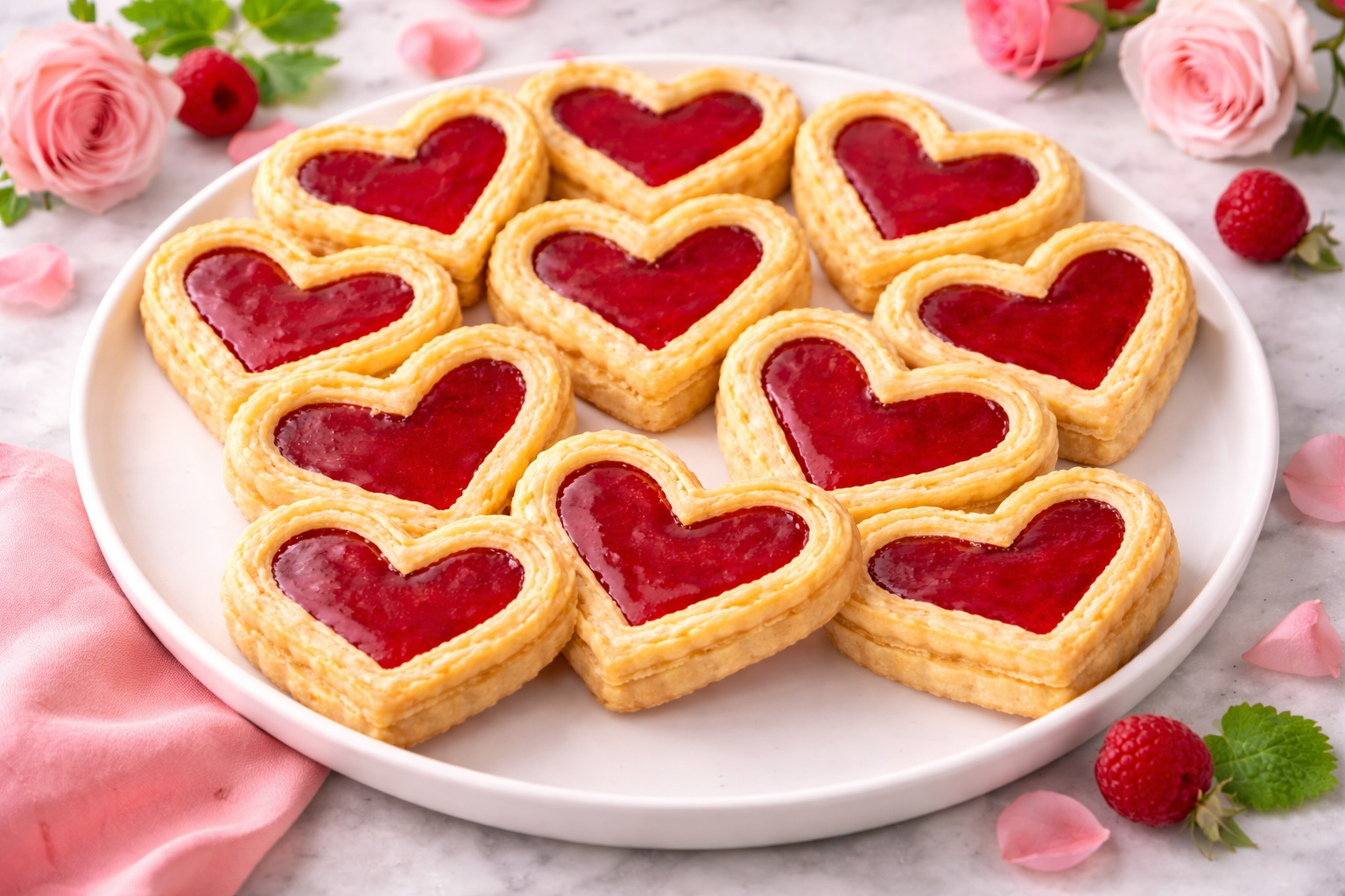 Marzipan Hearts