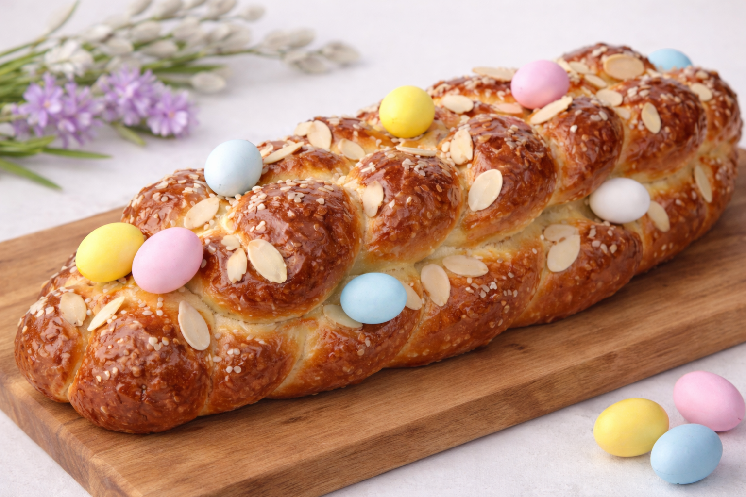 Traditional German Easter Braid (Osterzopf)
