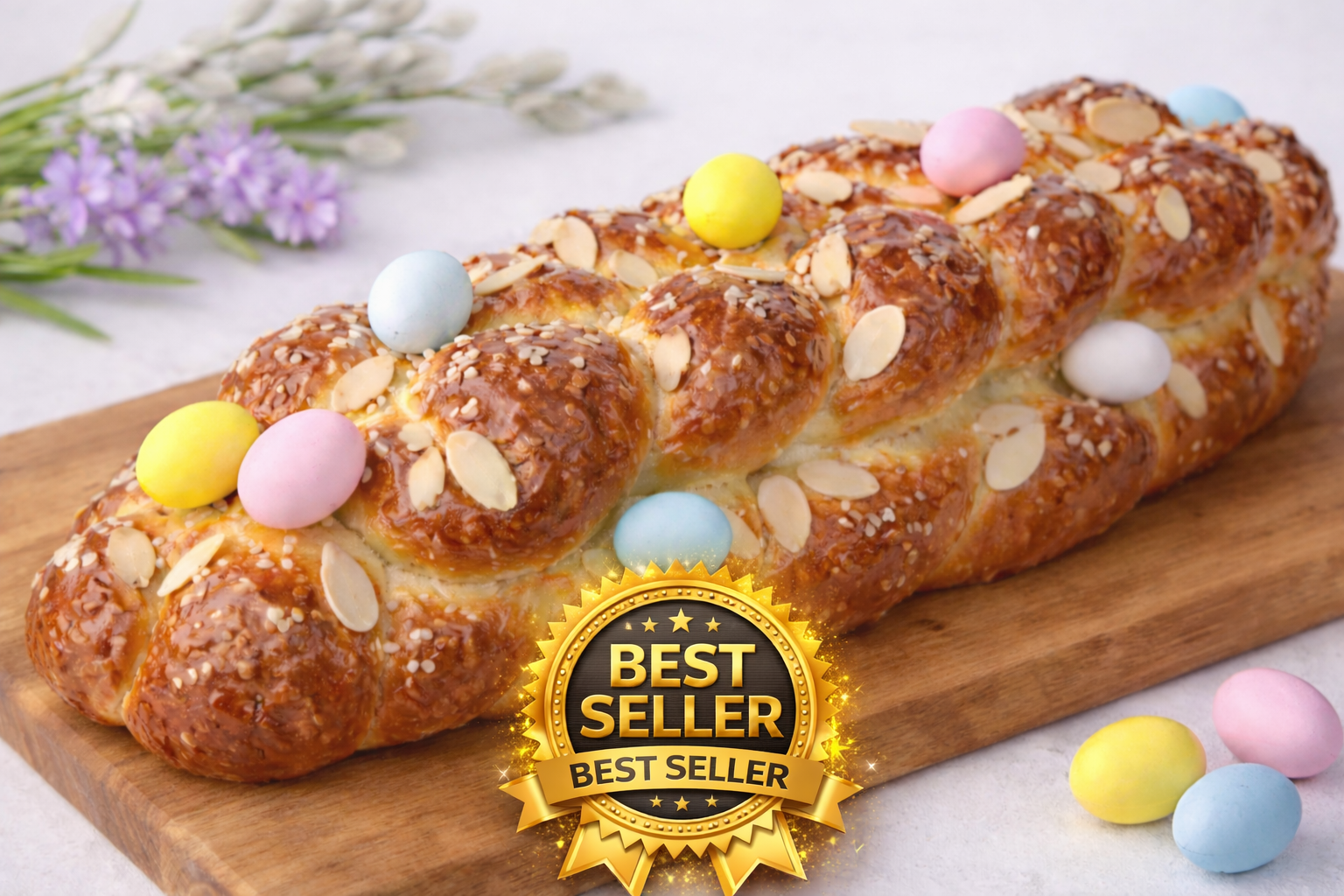 Traditional German Easter Braid (Osterzopf)