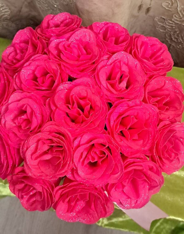 Glitzerblumenbox