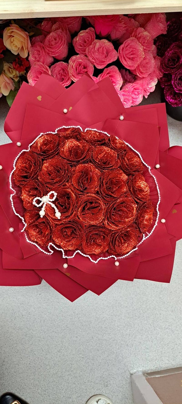 Rote Kristall Rosen