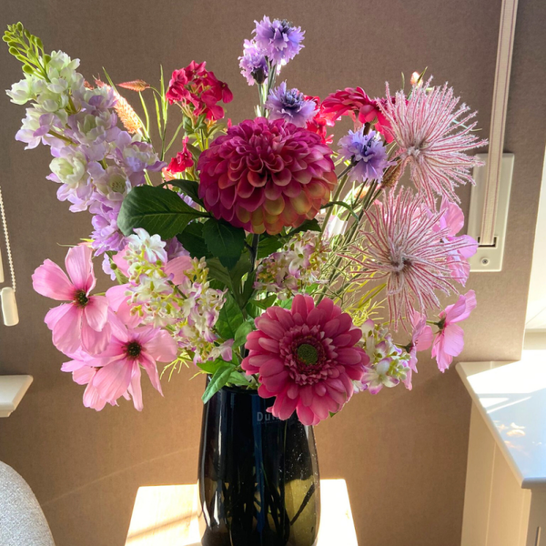 Zijden Boeket - Roze Wonder - Fel en licht roze Tinten