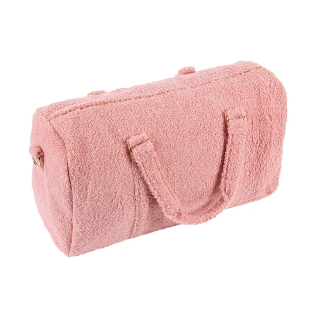 Teddy weekendtas roze