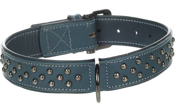 Collier en cuir avec clous Denver