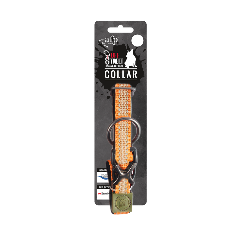 AFP off street  collier réfléchissant M orange