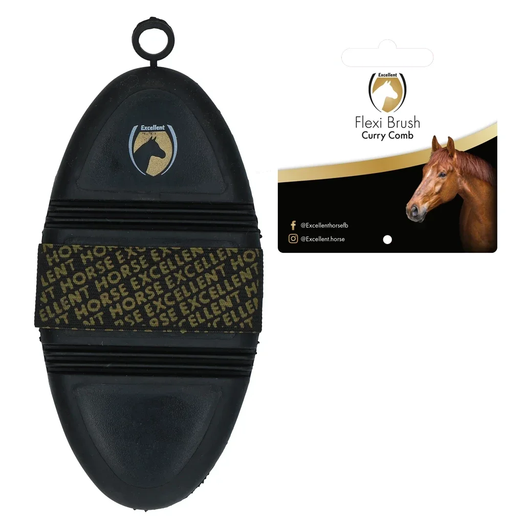 Flexi brush curry comb Excellent Horse