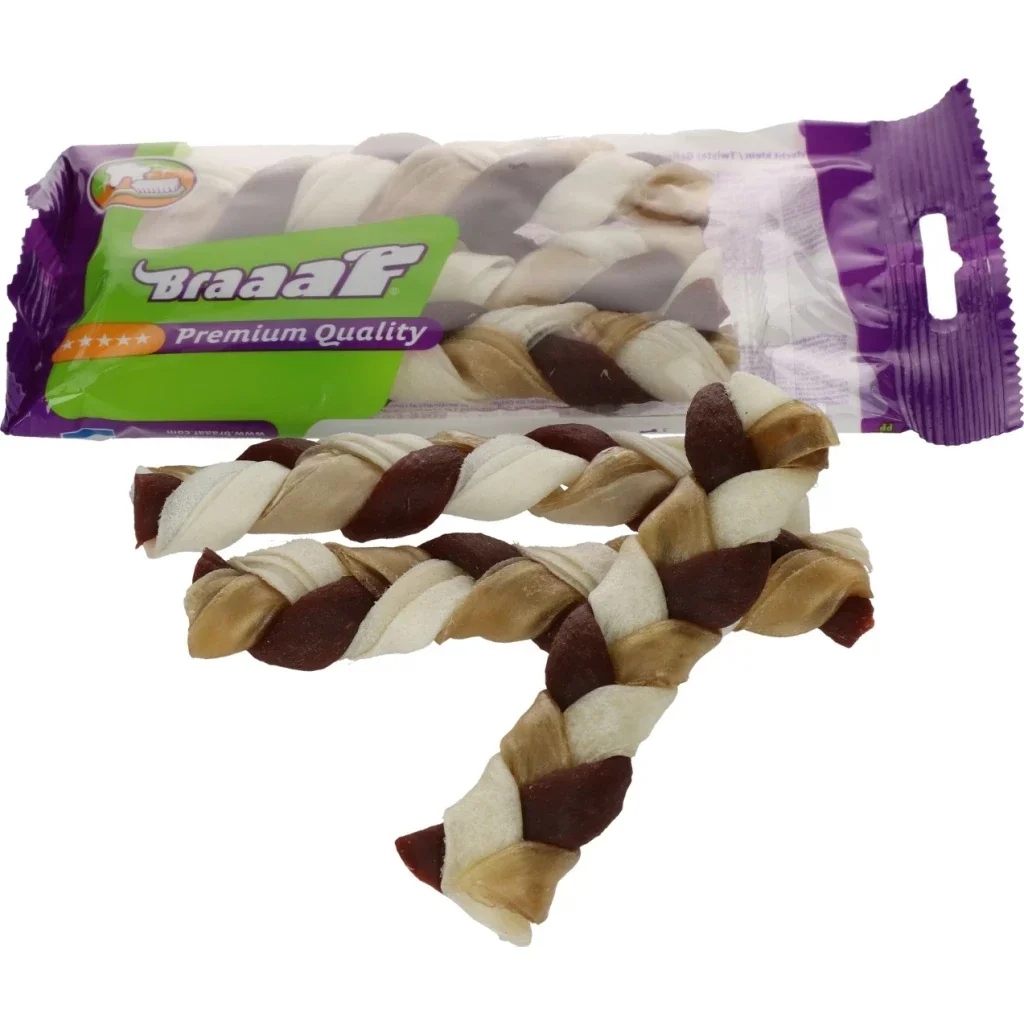 Braaaf Tresses torsadées (paquet de 3) - 12 cm