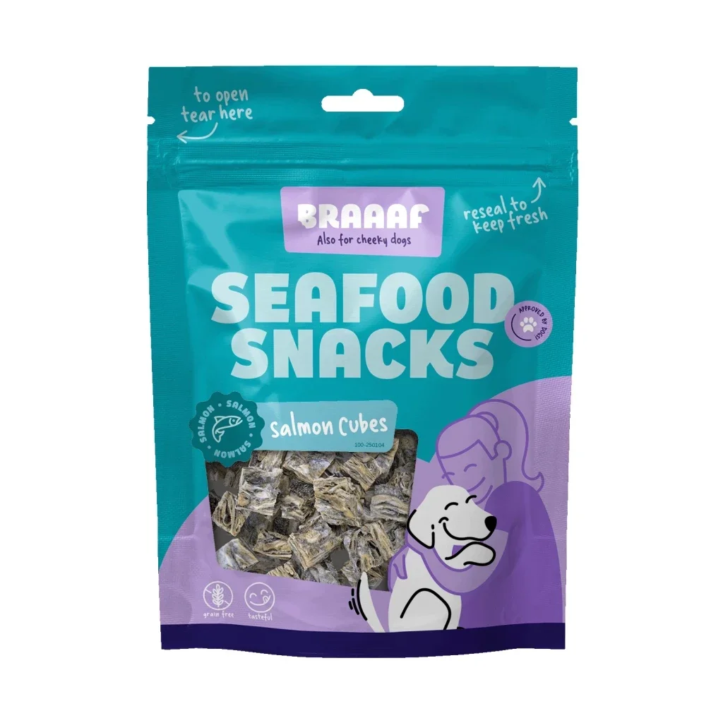 Cubes de saumon et fruits de mer BRAAAF 85 g