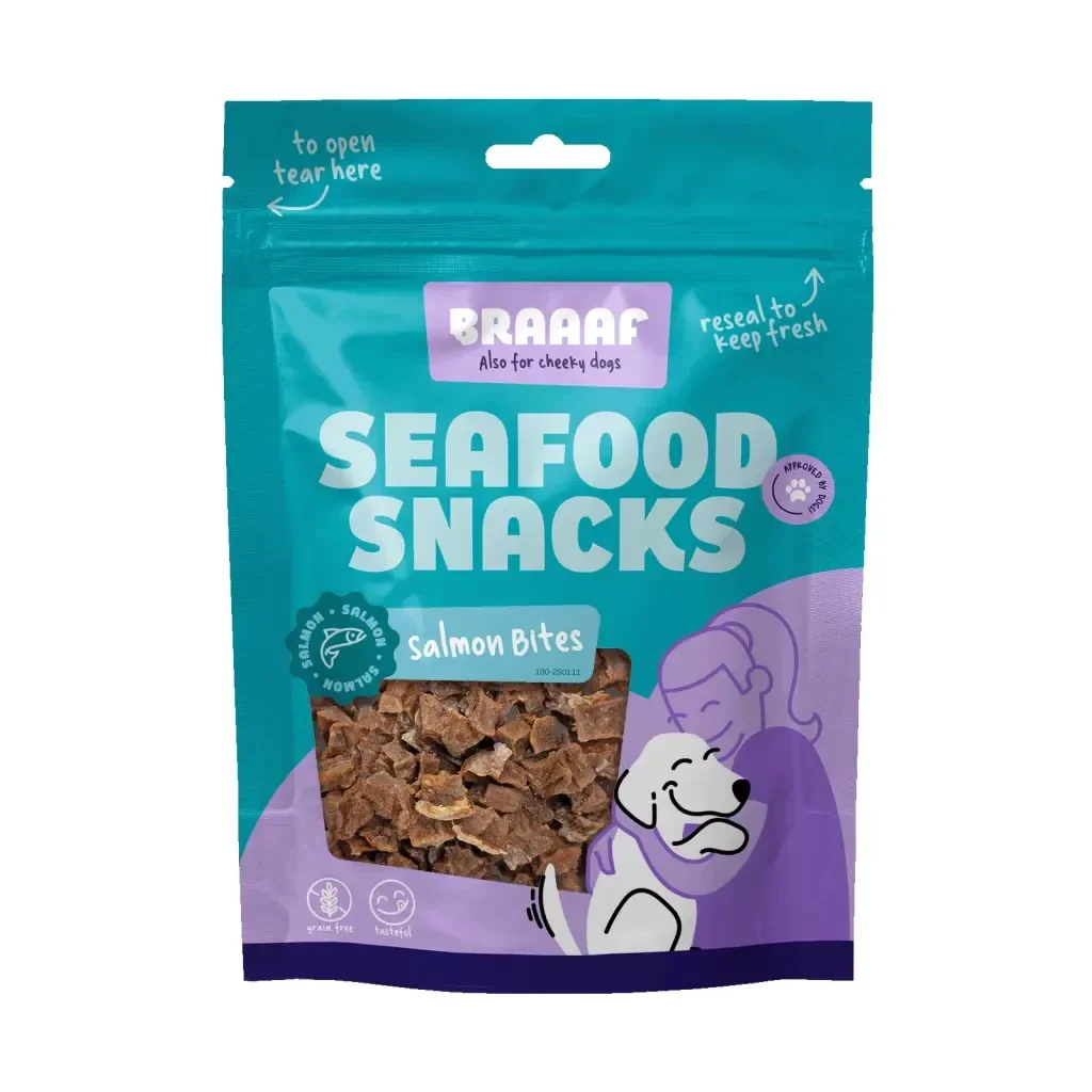 Bouchées de saumon aux fruits de mer Braaaf