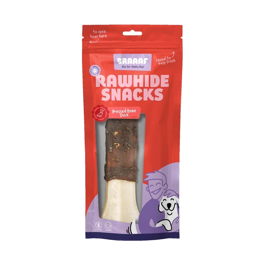 BRAAAF RAWHIDE duck os pressé 20 cm