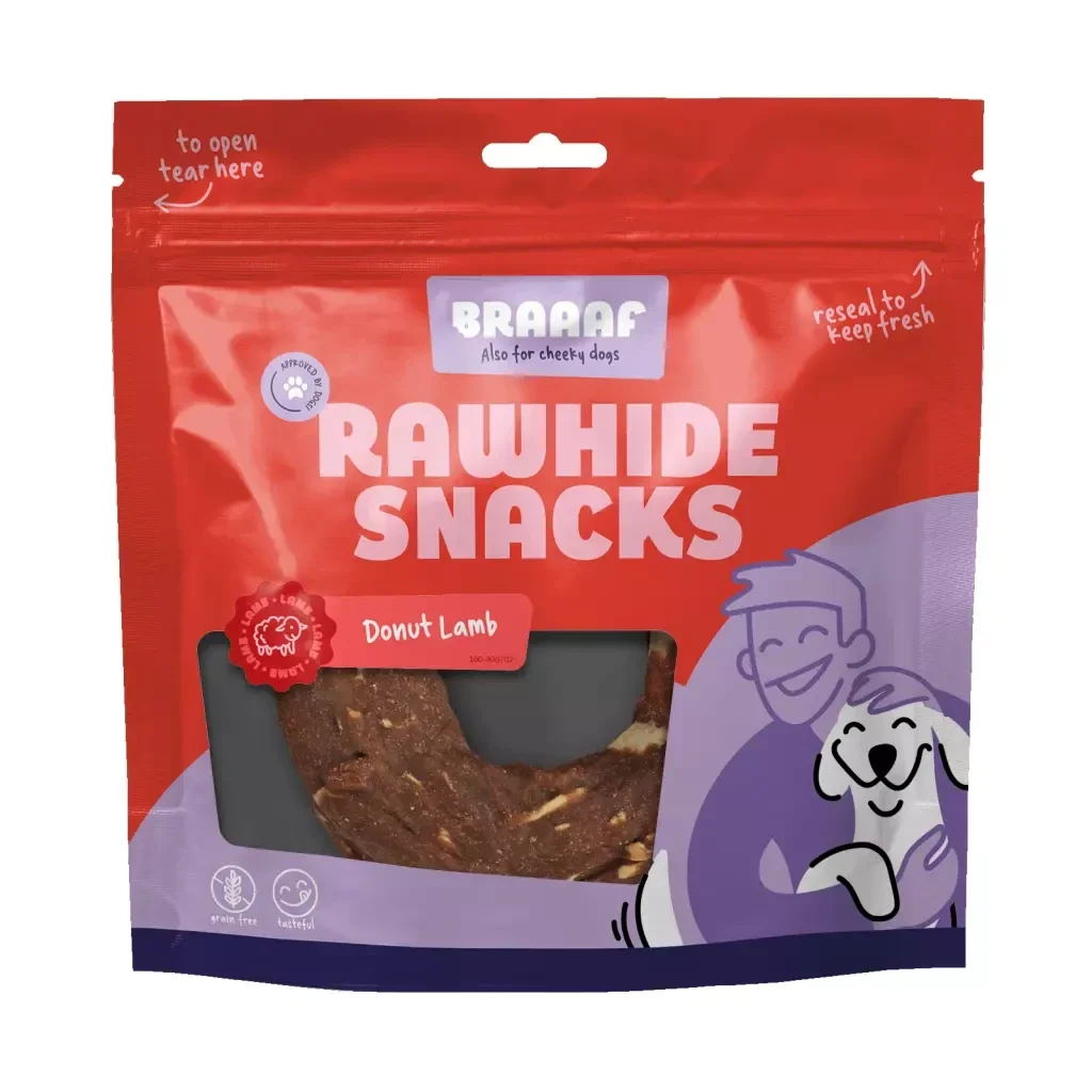 BRAAAF RAWHIDE Donut Agneau et poisson