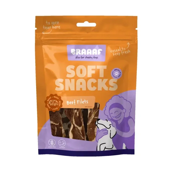 BRAAAF SOFT Snacks Filet - Bœuf & Poisson