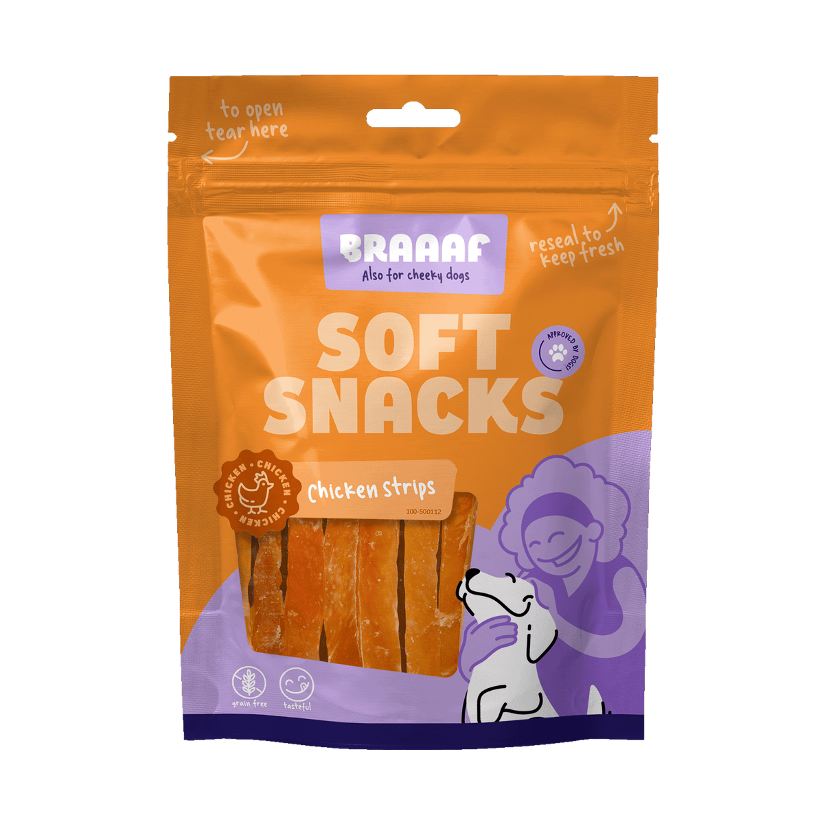 BRAAAF Soft snack lanières de poulet