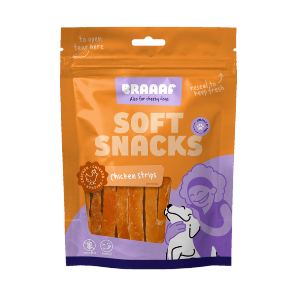 BRAAAF Soft snack lanières de poulet