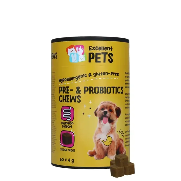 EXCELLENT PETS pré & probiotiques 60 ou 120 bouchées