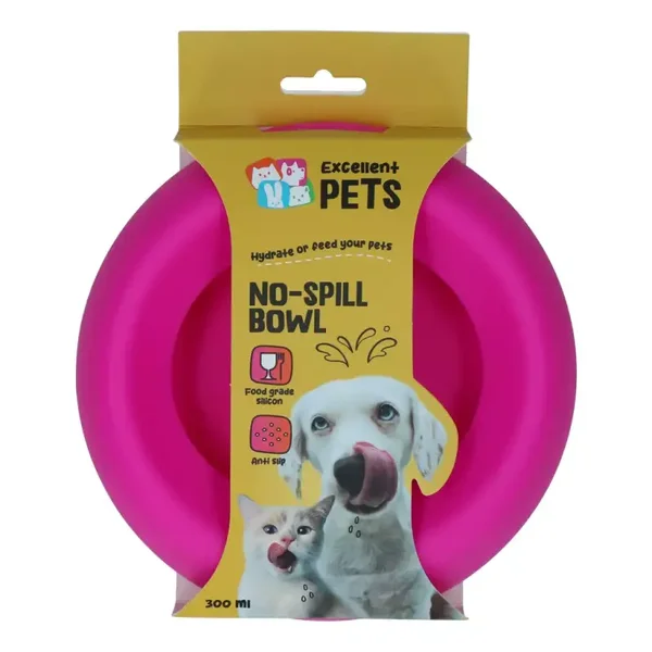 EXCELLENT PETS no spill bowl S 300ml rose