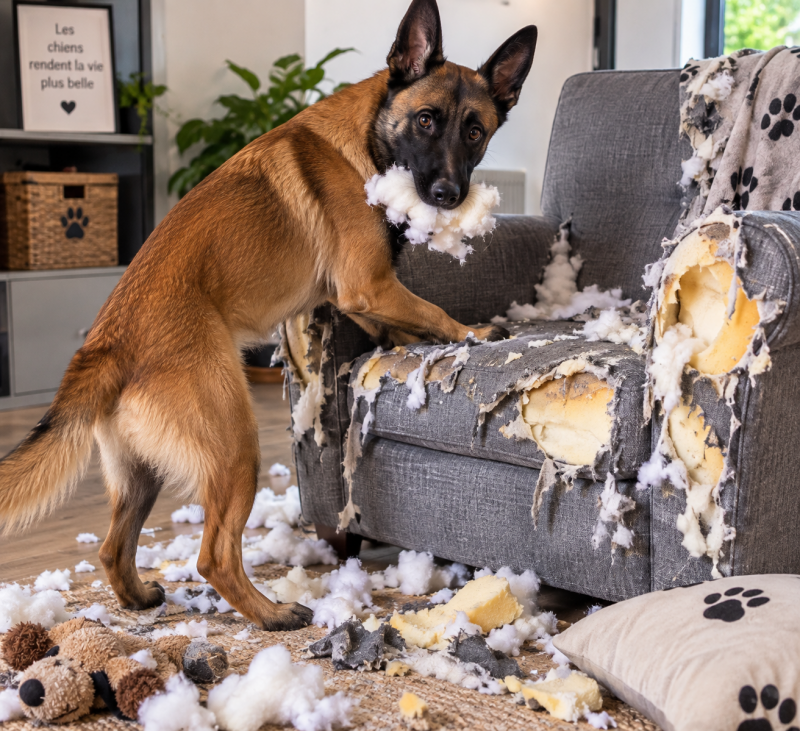 Pourquoi mon chiens detruit