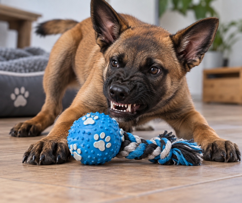 Frustration chez le chien