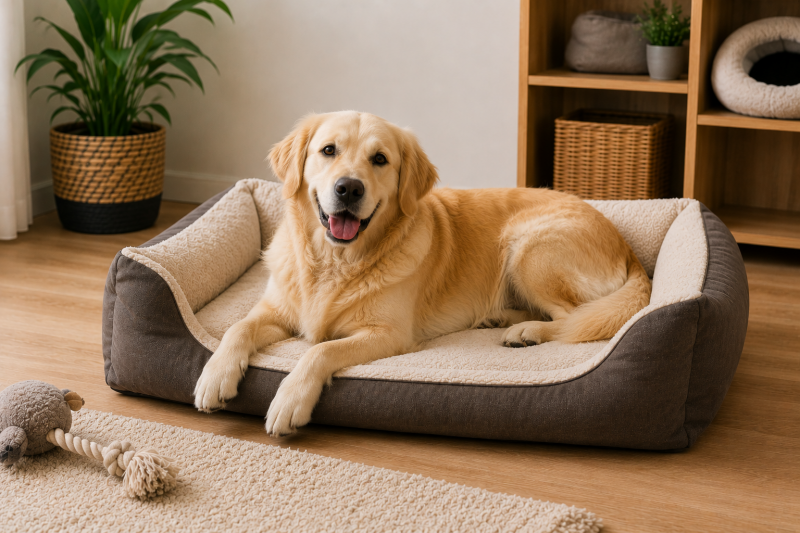 Panier chien . Coussins pour chiens . Tapis pour chiens 