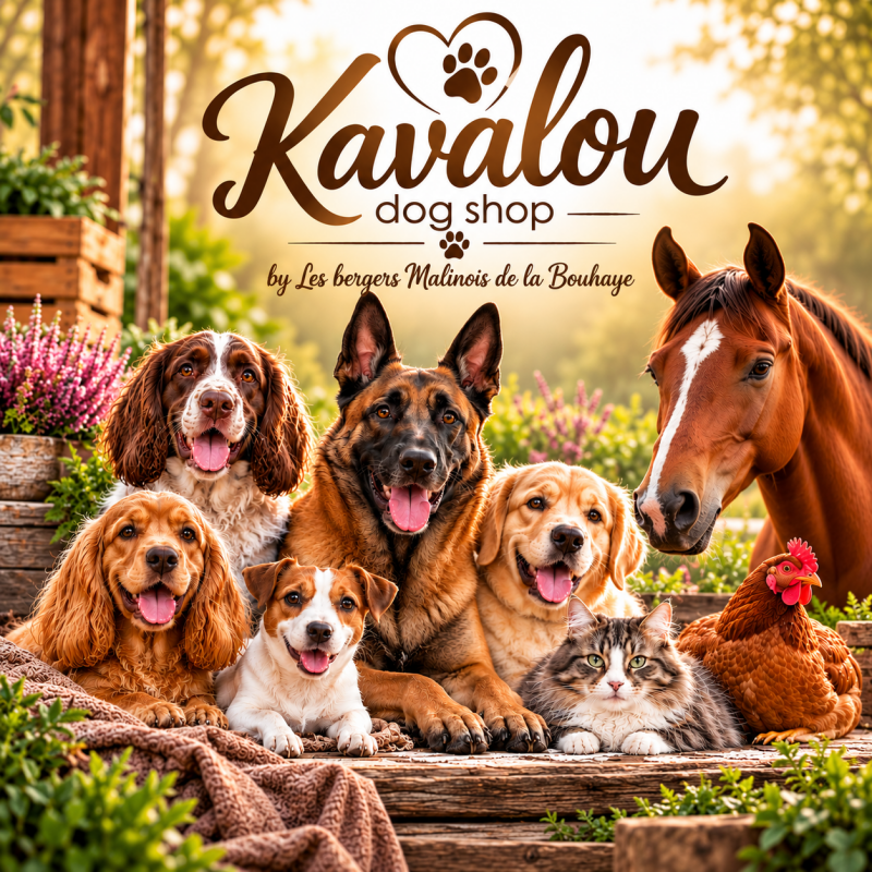 Boutique en ligne et élevage de bergers Malinois 