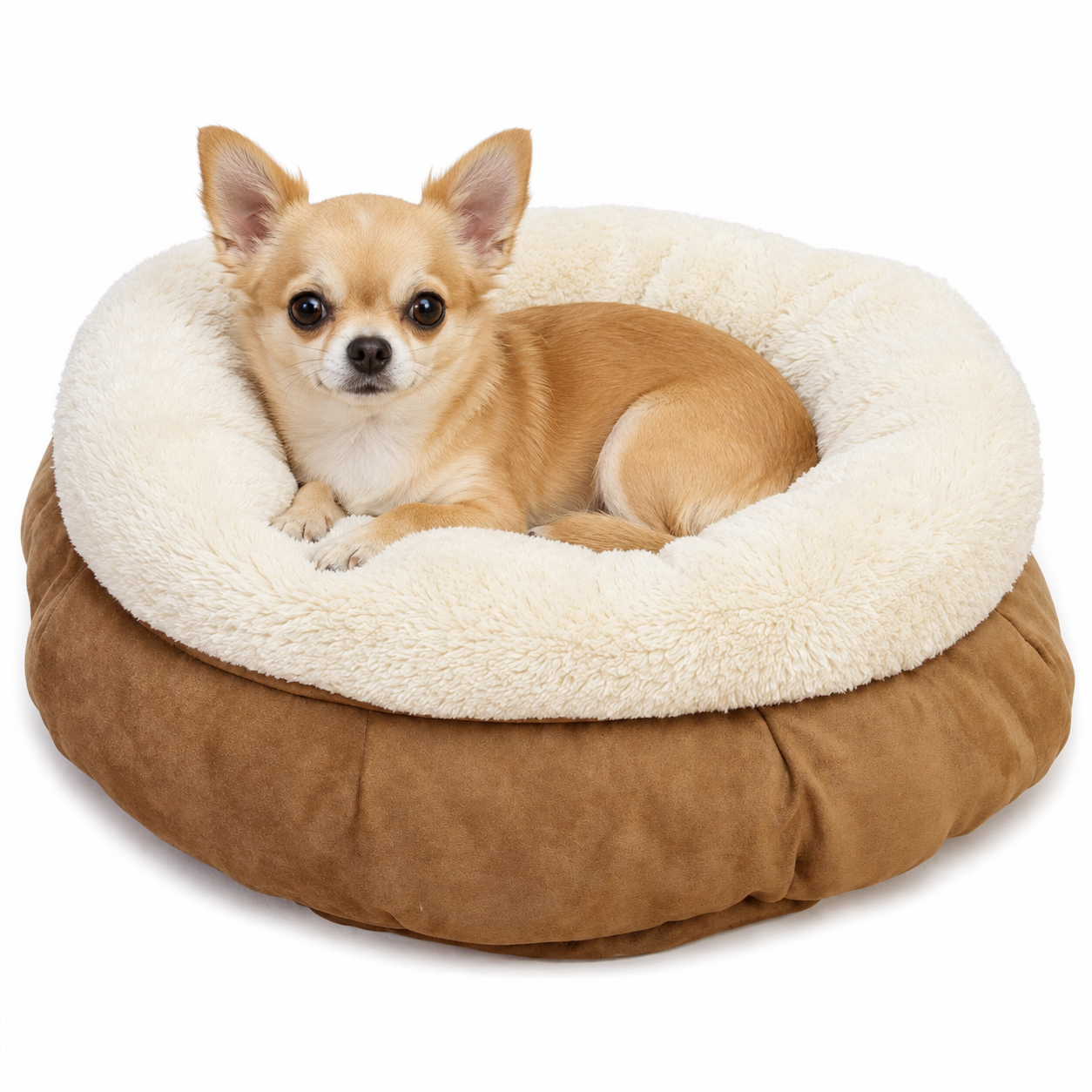 AFP Panier cocooning beige (petit chien ou chat)