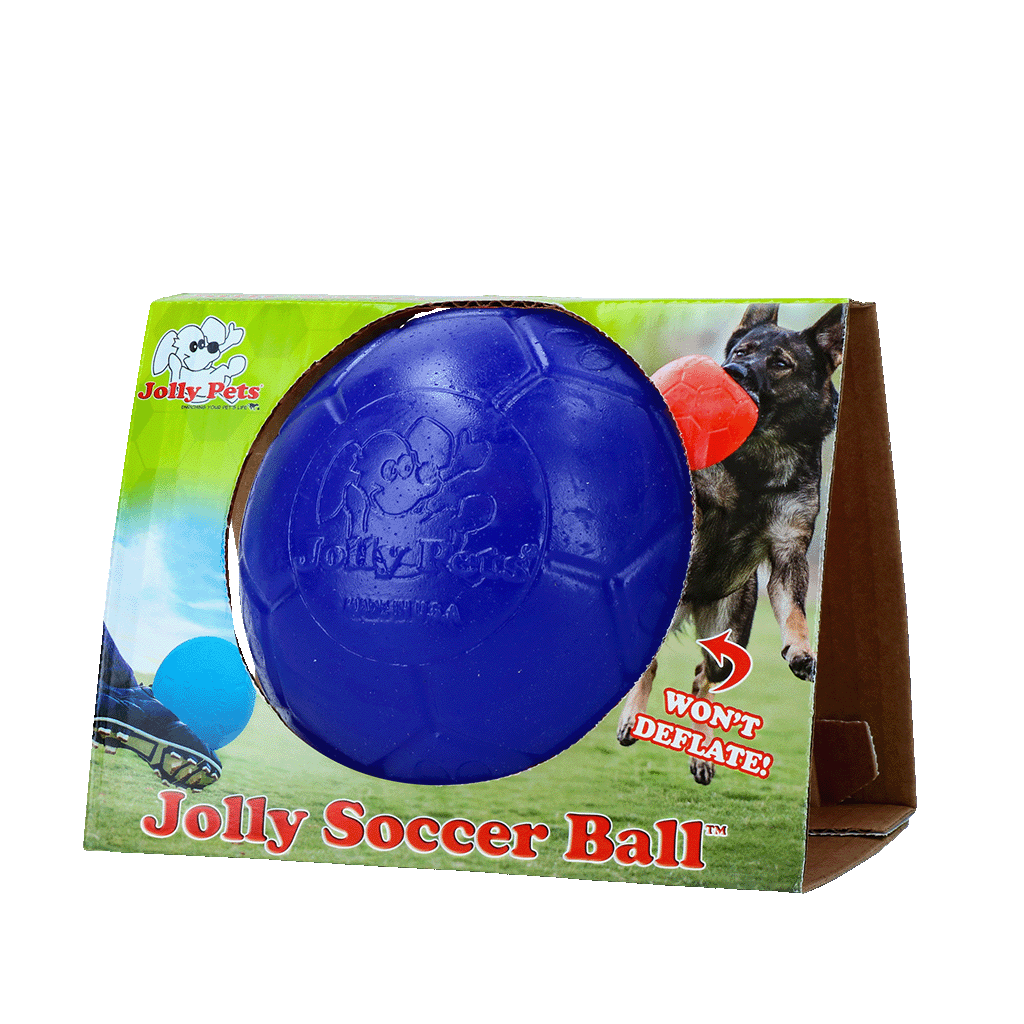 JOLLY SOCCER BALL M (15 CM) BLEU