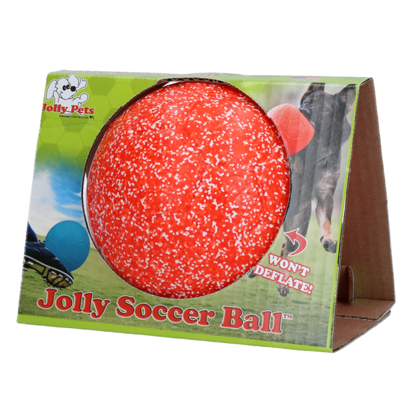 JOLLY SOCCER BALL M (15CM) ORANGE/BLANC