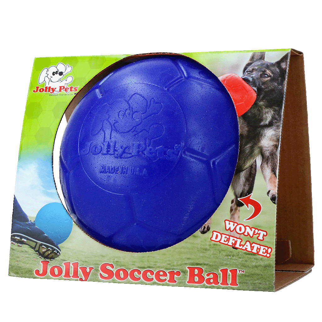 JOLLY SOCCER BALL L (20CM) BLEU