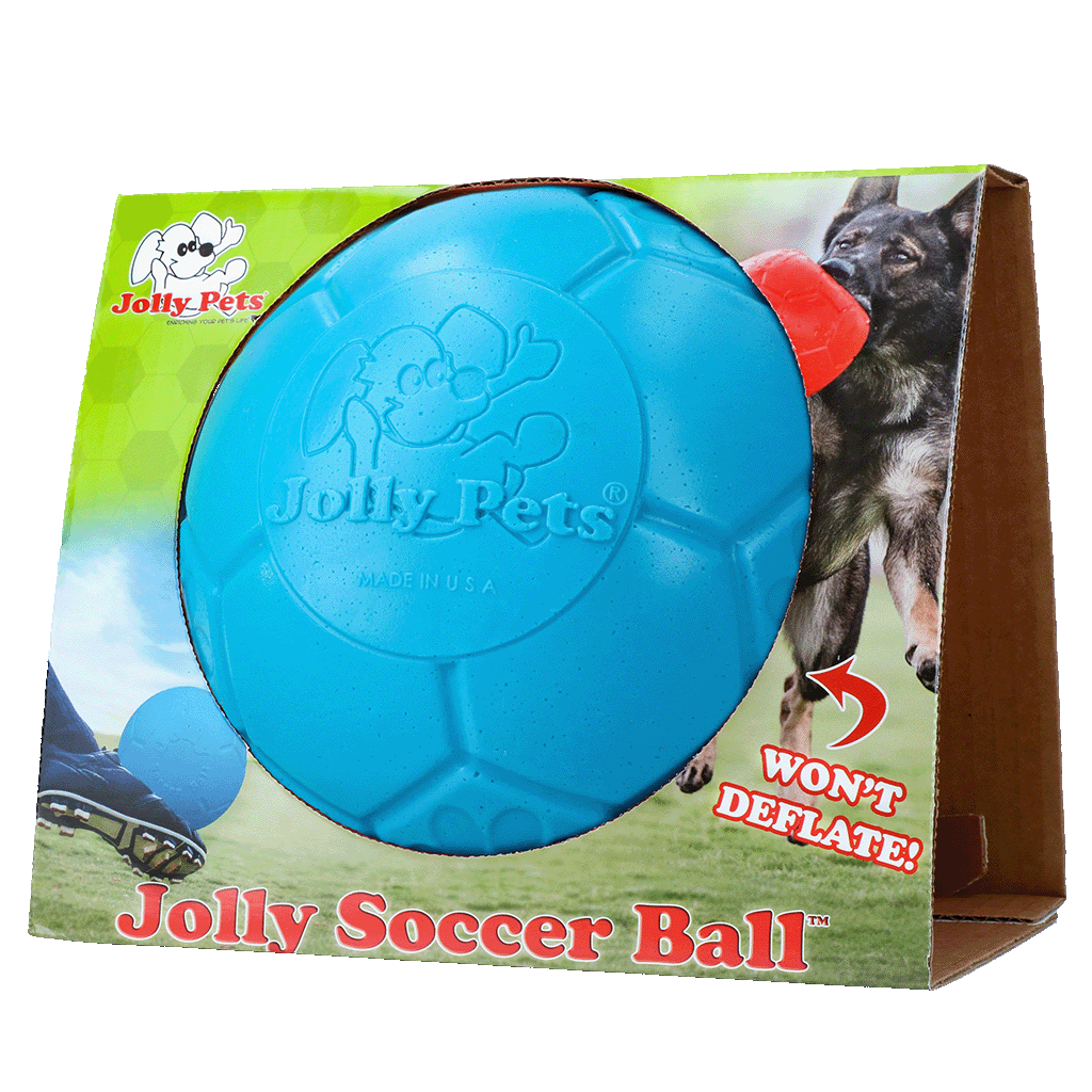 JOLLY SOCCER BALL (L 20 cm) BLEU CLAIR