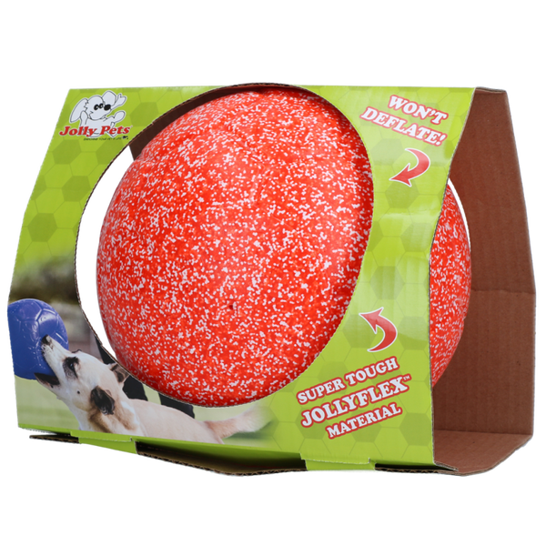 JOLLY SOCCER BALL L (20CM) ORANGE/BLANC