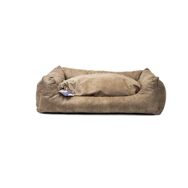 Panier pour chien Let's Sleep Sweet Dreams avec coussin L Taupe