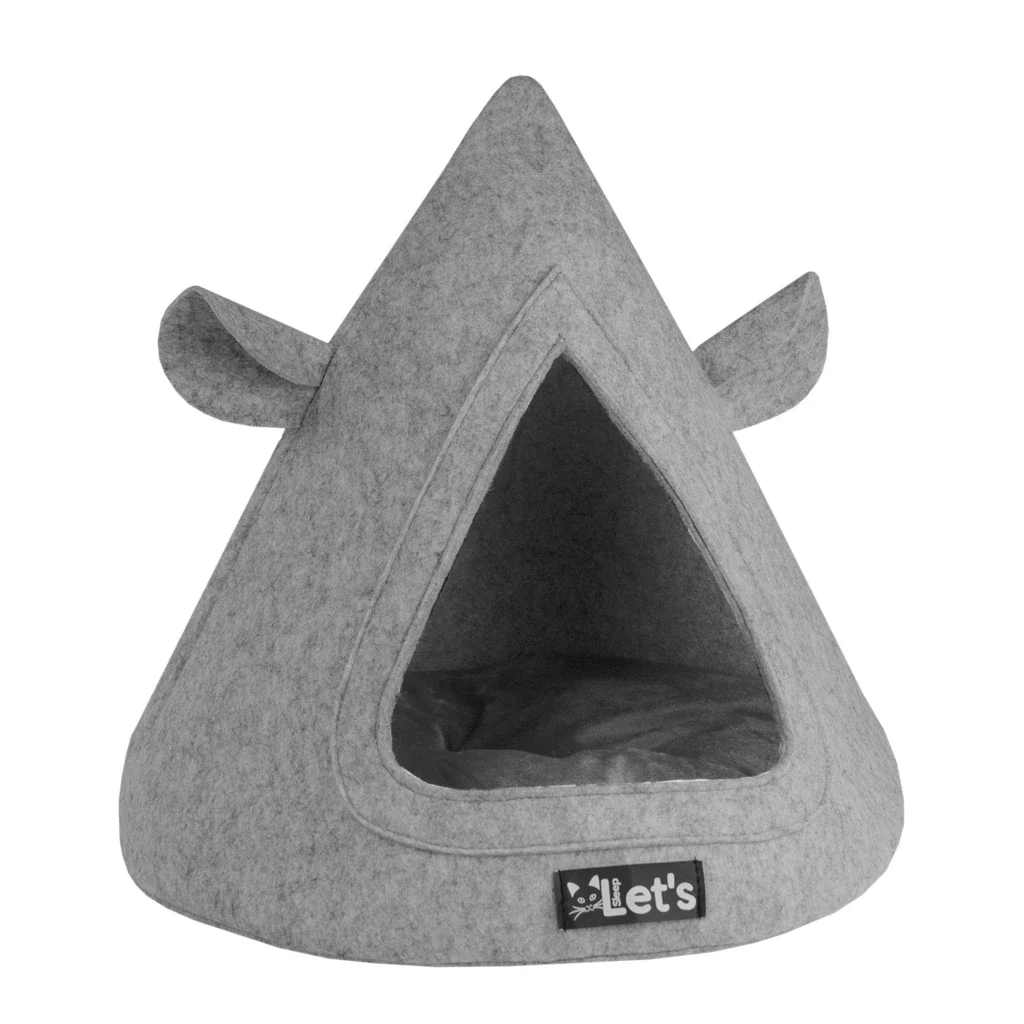 LET'S SLEEP Teepee gris  (petit chien ou chat)