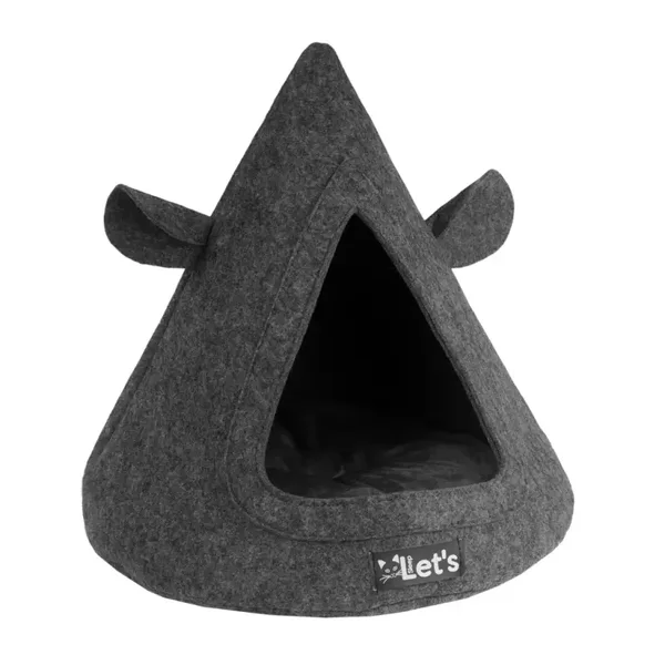 LET'S SLEEP Teepee anthracite (petit chien ou chat)