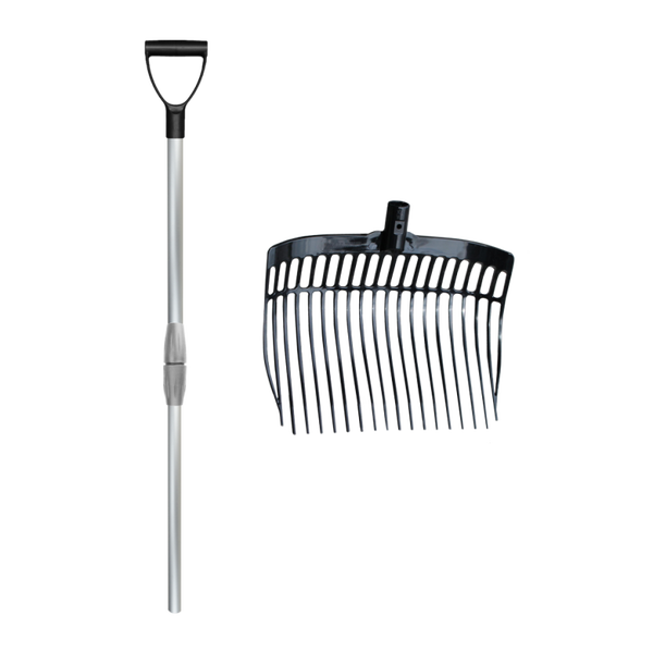 VPLAST Fourche avec manche Noir