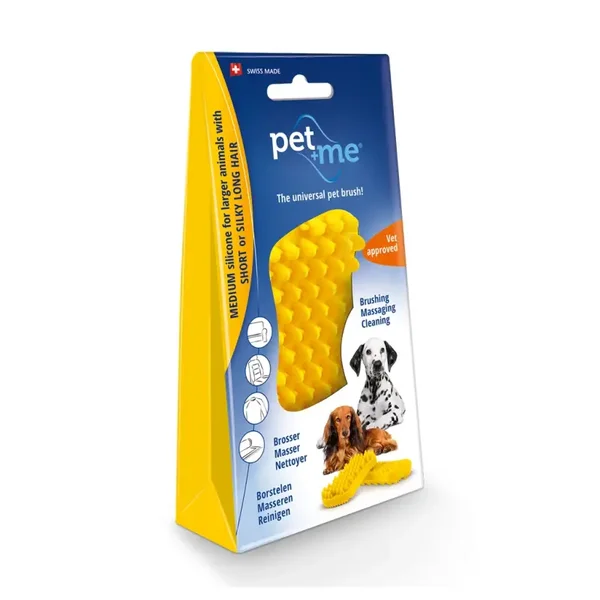 Brosse pour poils courts 4 en 1 PET+ME