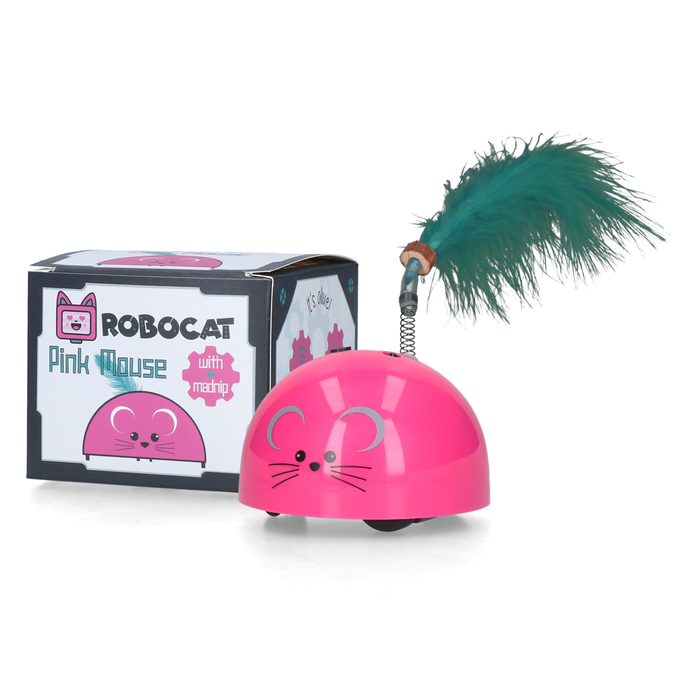 ROBOCAT souris interactive rose