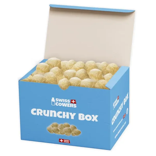 Boîte Cheese crunchies SWISSCOWERS (118 friandises)